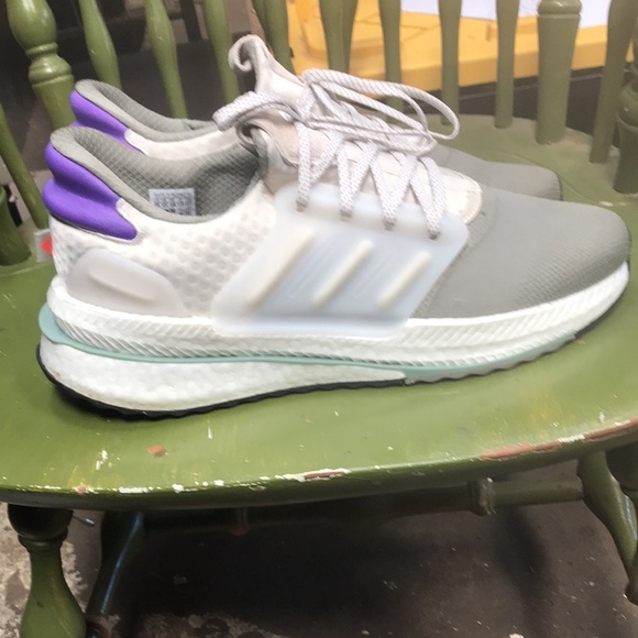 adidas Athletic Shoes - Gray and White - Picture 4 of 10